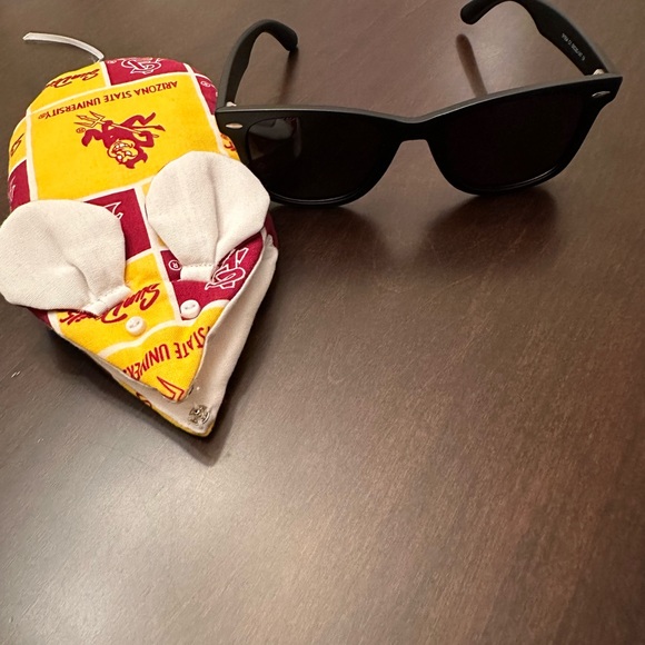 Custom Made Accessories - New Arizona State University Mouse Glass Case, with FREE NEW Sunglasses! GO ASU